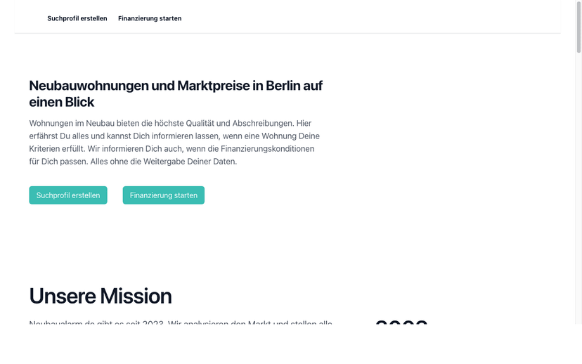 neubaualarm.de — Frühwarnsystem